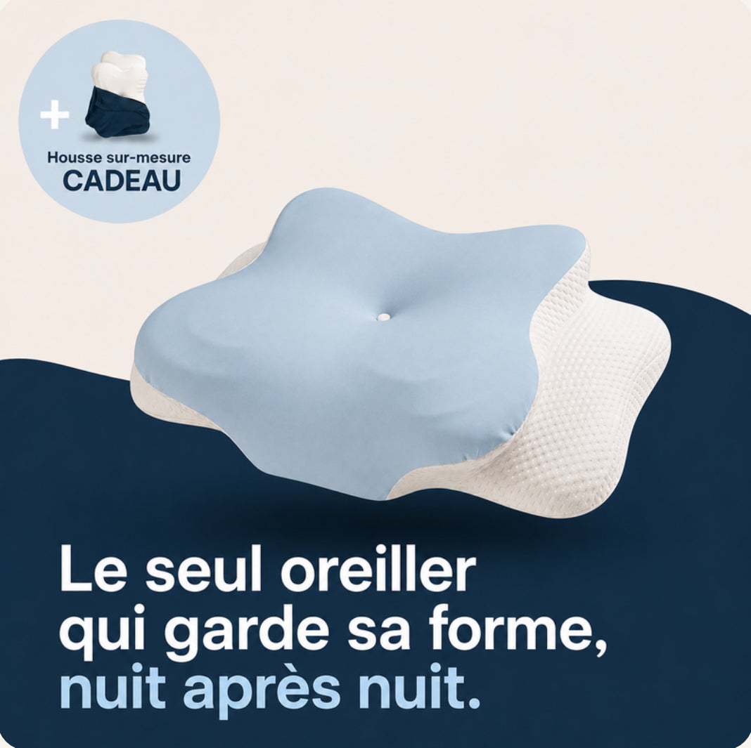 Oreiller ergonomique de soutien cervicales