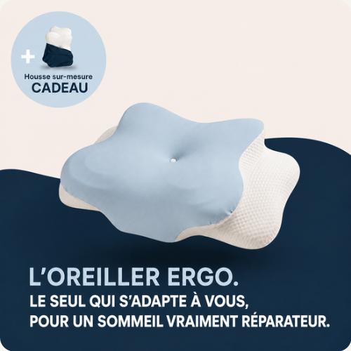 Oreiller ergonomique de soutien cervicales